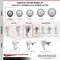 Service Caster 3 Inch Thermoplastic Rubber Wheel Swivel 1/2 Inch Threaded Stem Caster Set SCC SCC-TS20S314-TPRB-121315-4 - alternate 5